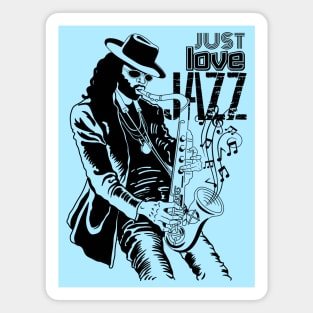 JUST LOVE JAZZ (black) Magnet